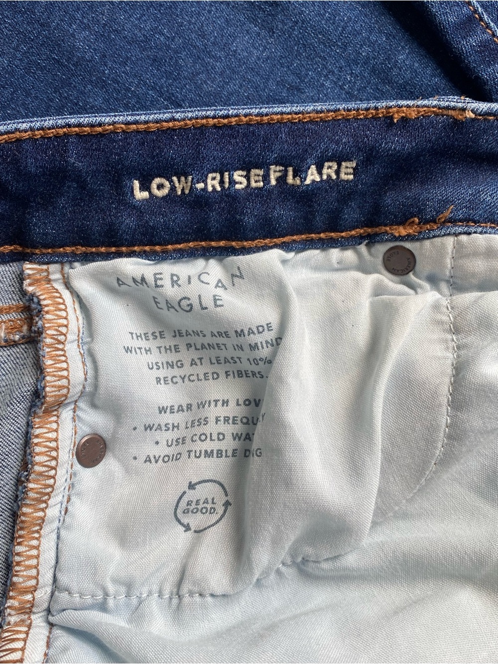 American Eagle Outfitters Womens Low Rise Flare Jeans Size 2 - Picture 11 of 13